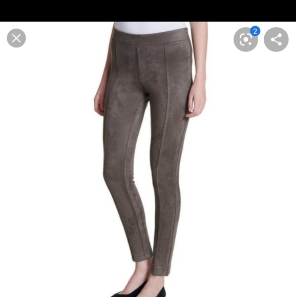 Andrew Marc Pants - Andrew Marc Super Soft Faux Suede Pull On Pants